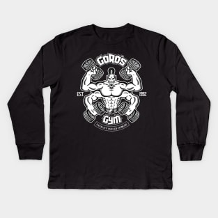 Goro's Gym - Mortal Kombat Gym Tee Kids Long Sleeve T-Shirt